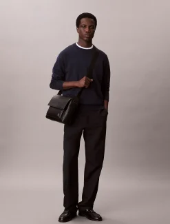 Calvin Klein Umhängetasche mit Saffiano-Emblem-Logo^Herren Umhängetaschen & Schultertaschen|Taschen