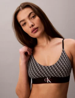 Calvin Klein Ungefütterter Bralette - Graphic Monogram Microfibre Stretch^Damen Bhs & BralettesFrisch Eingetroffen