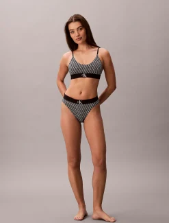 Calvin Klein Ungefütterter Bralette - Graphic Monogram Microfibre Stretch^Damen Bhs & BralettesFrisch Eingetroffen