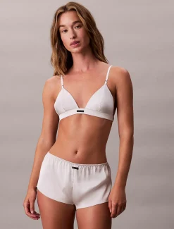 Calvin Klein Ungefütterter Bralette - Signature Satin^Damen Dessous|Bhs & BralettesFrisch Eingetroffen