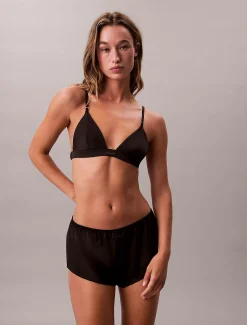 Calvin Klein Ungefütterter Bralette - Signature Satin^Damen Dessous|Bhs & BralettesFrisch Eingetroffen