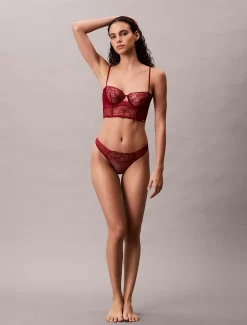 Calvin Klein Ungepolsterter Balconette-BH - CK Black Floral Lace^Damen Dessous|Bhs & BralettesFrisch Eingetroffen