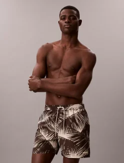 Calvin Klein Unifarbene Badehose^Herren BademodeFrisch Eingetroffen