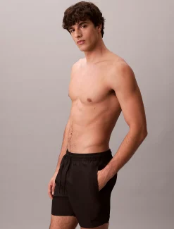 Calvin Klein Unifarbene Badehose^Herren BademodeFrisch Eingetroffen