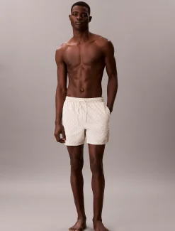 Calvin Klein Unifarbene Badehose^Herren BademodeFrisch Eingetroffen