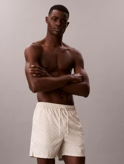 Calvin Klein Unifarbene Badehose^Herren BademodeFrisch Eingetroffen
