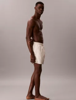 Calvin Klein Unifarbene Badehose^Herren BademodeFrisch Eingetroffen