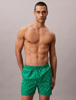 Calvin Klein Unifarbene Badehose^Herren BademodeFrisch Eingetroffen