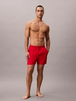 Calvin Klein Unifarbene Badehose^Herren BademodeFrisch Eingetroffen