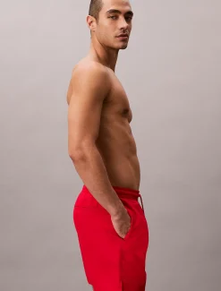 Calvin Klein Unifarbene Badehose^Herren BademodeFrisch Eingetroffen