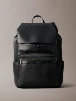 Calvin Klein Unifarbener Rucksack mit Klappe und Reißverschluss^Herren RucksäckeFrisch Eingetroffen|Taschen