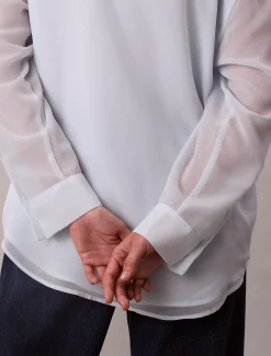 Calvin Klein Utility Tunika mit gerollten Ärmeln^Damen Hemden & Blusen