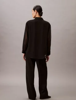 Calvin Klein Utility Tunika mit gerollten Ärmeln^Damen Hemden & Blusen