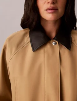 Calvin Klein Utility-Jacke aus Baumwoll-Twill-Mix^Damen JackenFrisch Eingetroffen