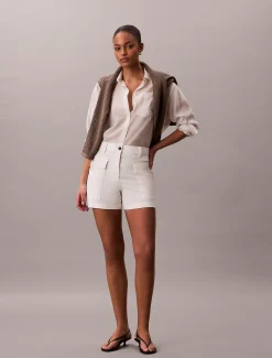 Calvin Klein Utility-Shorts aus Baumwoll-Twill^Damen Hosen & Shorts