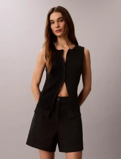 Calvin Klein Utility-Shorts aus Baumwoll-Twill^Damen Hosen & Shorts