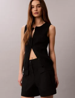 Calvin Klein Utility-Shorts aus Baumwoll-Twill^Damen Hosen & Shorts