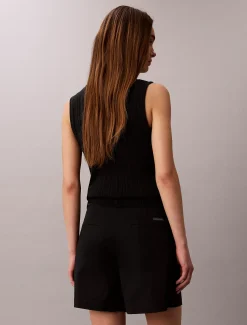 Calvin Klein Utility-Shorts aus Baumwoll-Twill^Damen Hosen & Shorts