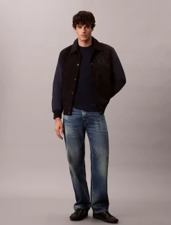 Calvin Klein Varsity-Bomberjacke aus Nylon und Baumwolle^Herren JackenFrisch Eingetroffen