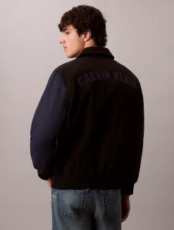 Calvin Klein Varsity-Bomberjacke aus Nylon und Baumwolle^Herren JackenFrisch Eingetroffen