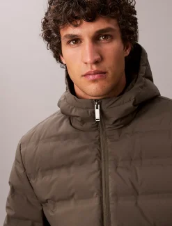 Calvin Klein Verstaubar Aufgesticktes Logo Gesteppt Steppjacke^Herren Stepp Jacken|JackenFrisch Eingetroffen