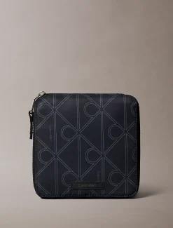 Calvin Klein Verstaubare Tote Bag aus Nylon mit Emblem-Logo-Prägung^Herren Taschen