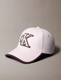 Calvin Klein Verstellbare Cap aus UV-geschütztem Twill-Bouclé mit Logo^Damen Schals & Handschuhe
