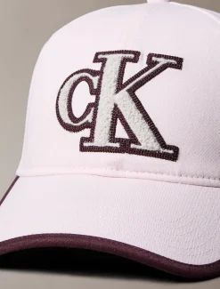Calvin Klein Verstellbare Cap aus UV-geschütztem Twill-Bouclé mit Logo^Damen Schals & Handschuhe