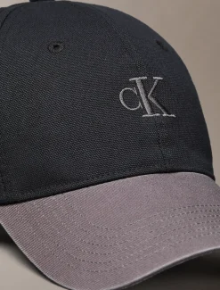 Calvin Klein Verstellbare Kappe mit Canvas-Logo-Stickerei^Herren Kappen & MützenFrisch Eingetroffen