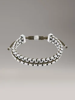 Calvin Klein Verstellbares geflochtenes Gliederarmband^Herren Uhren & Schmuck