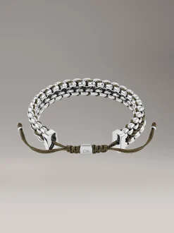 Calvin Klein Verstellbares geflochtenes Gliederarmband^Herren Uhren & Schmuck