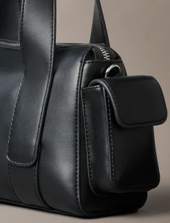 Calvin Klein Wandelbare Crossbody Handtasche aus Jacquard^Damen Umhängetaschen|SchultertaschenFrisch Eingetroffen