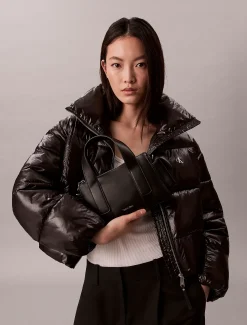 Calvin Klein Wandelbare Crossbody Handtasche aus Jacquard^Damen Umhängetaschen|SchultertaschenFrisch Eingetroffen