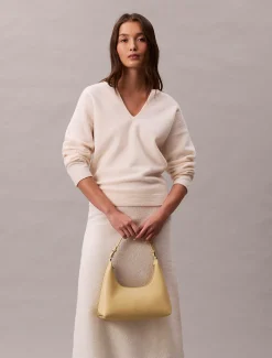 Calvin Klein Wandelbare Schultertasche mit Folien-Logo^Damen Umhängetaschen|SchultertaschenFrisch Eingetroffen