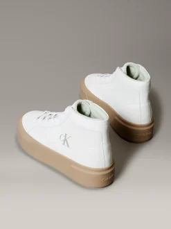 Calvin Klein Warme High Top Sneakers mit Plateausohle aus Leder^Damen SneakerFrisch Eingetroffen