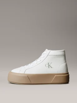 Calvin Klein Warme High Top Sneakers mit Plateausohle aus Leder^Damen SneakerFrisch Eingetroffen