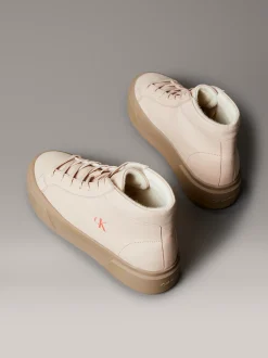 Calvin Klein Warme High Top Sneakers mit Plateausohle aus Leder^Damen SneakerFrisch Eingetroffen