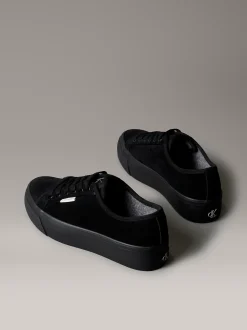 Calvin Klein Warme Plateau-Sneakers aus Wildleder für den Winter^Damen SneakerFrisch Eingetroffen