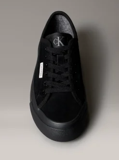 Calvin Klein Warme Plateau-Sneakers aus Wildleder für den Winter^Damen SneakerFrisch Eingetroffen