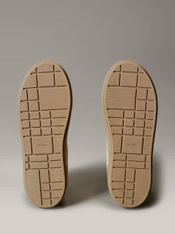 Calvin Klein Warme Plateau-Sneakers aus Leder für den Winter^Damen SneakerFrisch Eingetroffen