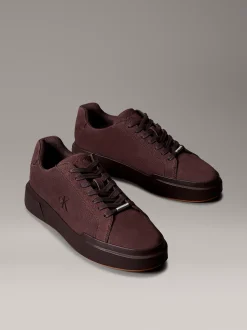 Calvin Klein Warme, strapazierfähige Leder-Sneakers mit guter Traktion^Herren SneakerFrisch Eingetroffen