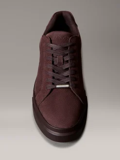 Calvin Klein Warme, strapazierfähige Leder-Sneakers mit guter Traktion^Herren SneakerFrisch Eingetroffen