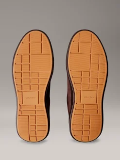 Calvin Klein Warme, strapazierfähige Leder-Sneakers mit guter Traktion^Herren SneakerFrisch Eingetroffen