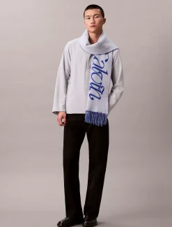 Calvin Klein Warmer Logo-Schal aus weicher Wolle^Damen Schals & Handschuhe|Schals & Handschuhe
