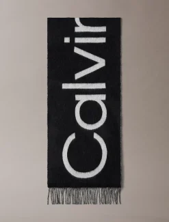 Calvin Klein Warmer Logo-Schal aus weicher Wolle^Damen Schals & Handschuhe|Schals & Handschuhe