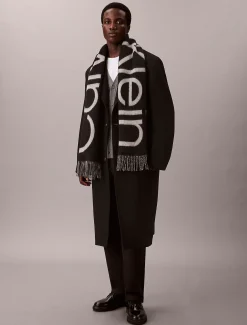 Calvin Klein Warmer Logo-Schal aus weicher Wolle^Damen Schals & Handschuhe|Schals & Handschuhe