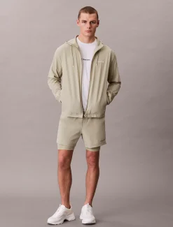 Calvin Klein Wasserabweisender Windbreaker mit Kapuze^Herren Jacken & Pullovers|JackenFrisch Eingetroffen