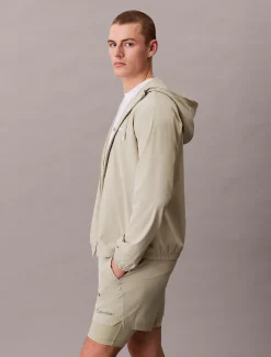 Calvin Klein Wasserabweisender Windbreaker mit Kapuze^Herren Jacken & Pullovers|JackenFrisch Eingetroffen
