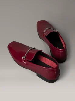 Calvin Klein Weiche Loafers aus Leder mit quadratischer Spitze^Damen Flache Schuhe