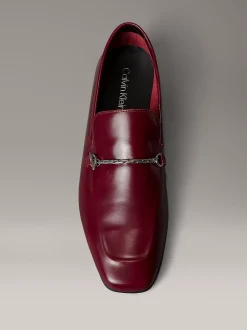 Calvin Klein Weiche Loafers aus Leder mit quadratischer Spitze^Damen Flache Schuhe